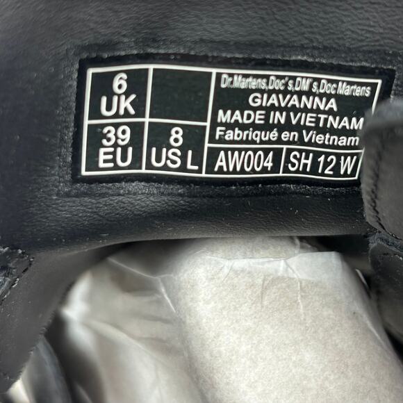 NwOpBx Dr. Martens Giavanna Platform Sandals 8 Leather Gladiator Chunky Grunge - Picture 5 of 10
